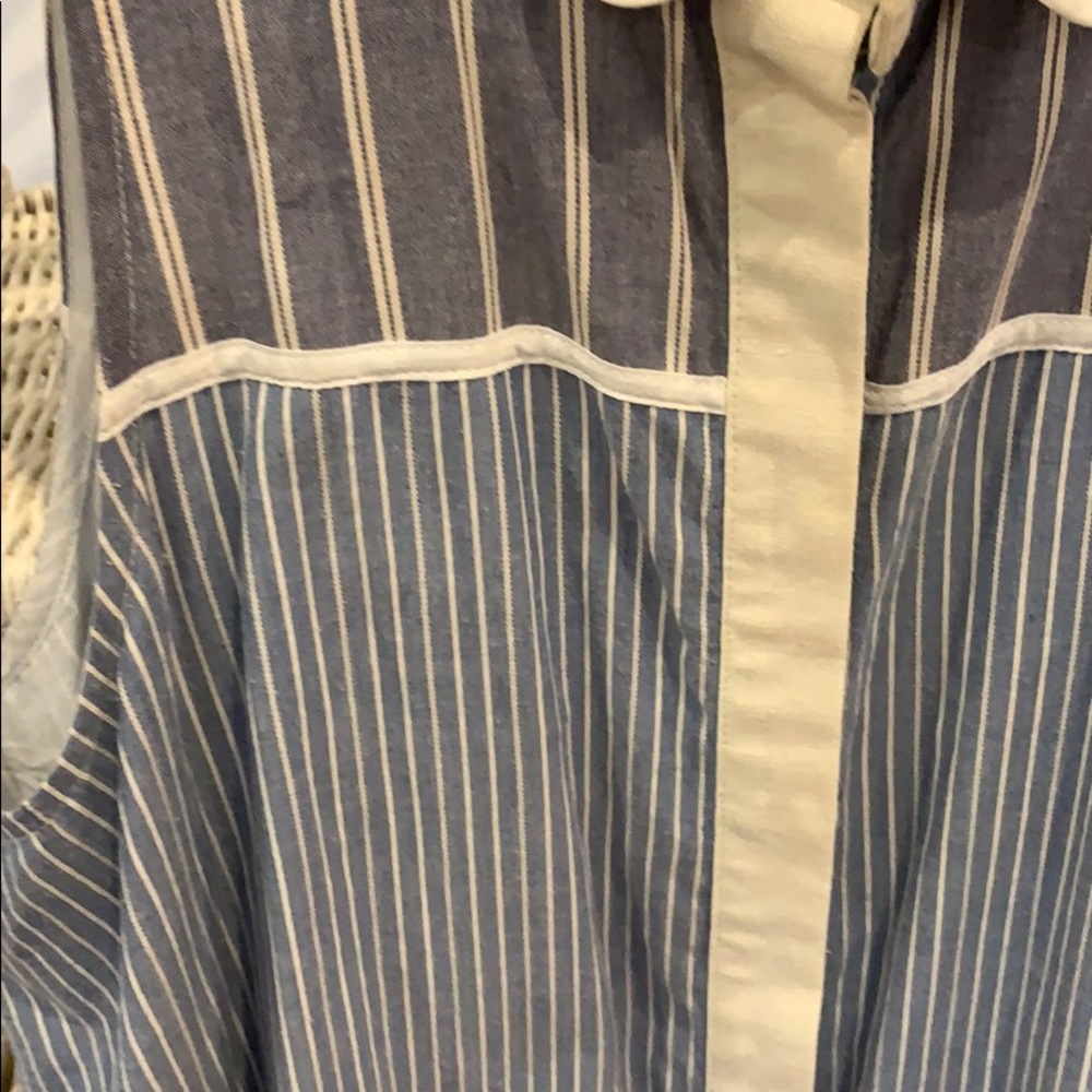 Rag & Bone Collared Button Down Striped Dress Euc - image 3